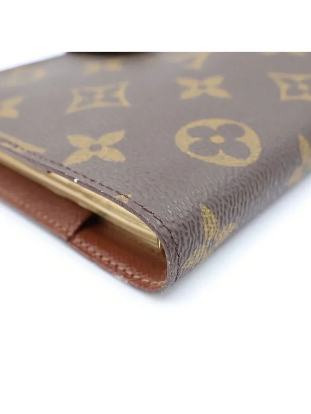 Louis Vuitton Monogram Agenda PM Leather Planner Cover M6 Brown